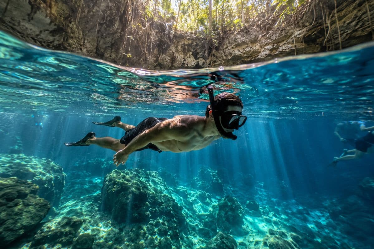 Casa Cenote & Dos Ojos Snorkel